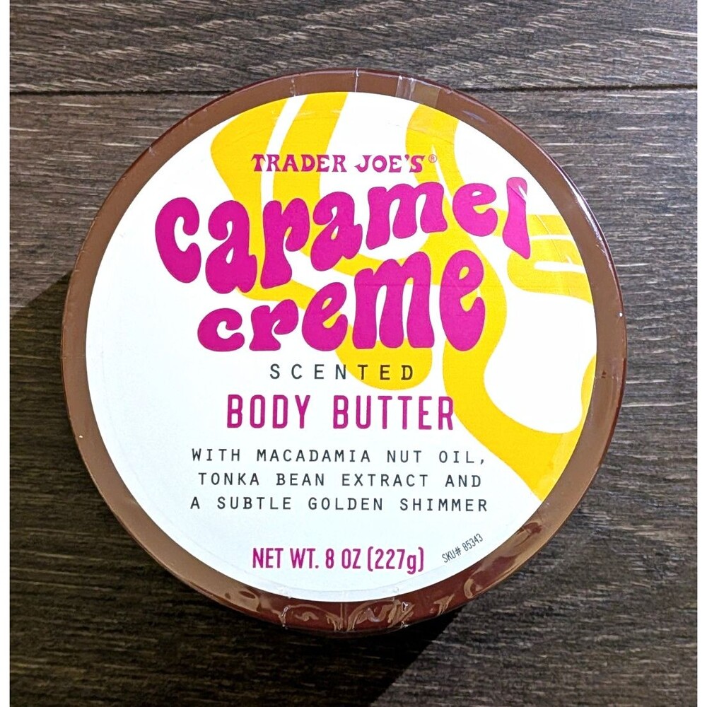 VIRAL -- Trader Joe's Caramel Creme Scented Body Butter, Regular Size 8 oz